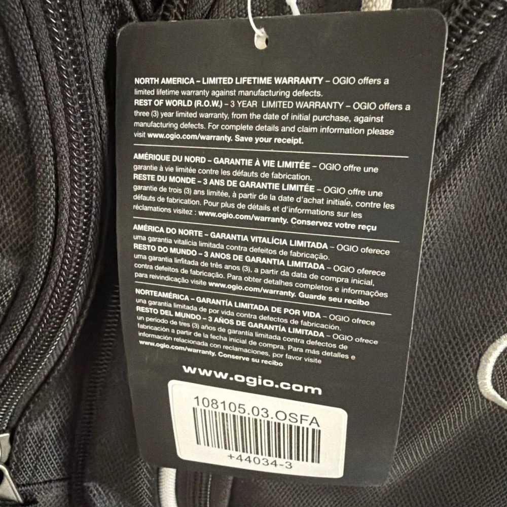 OGIO Bounty Hunter Backpack Black Laptop Travel Pack NEW w/ Tags Trex Logo